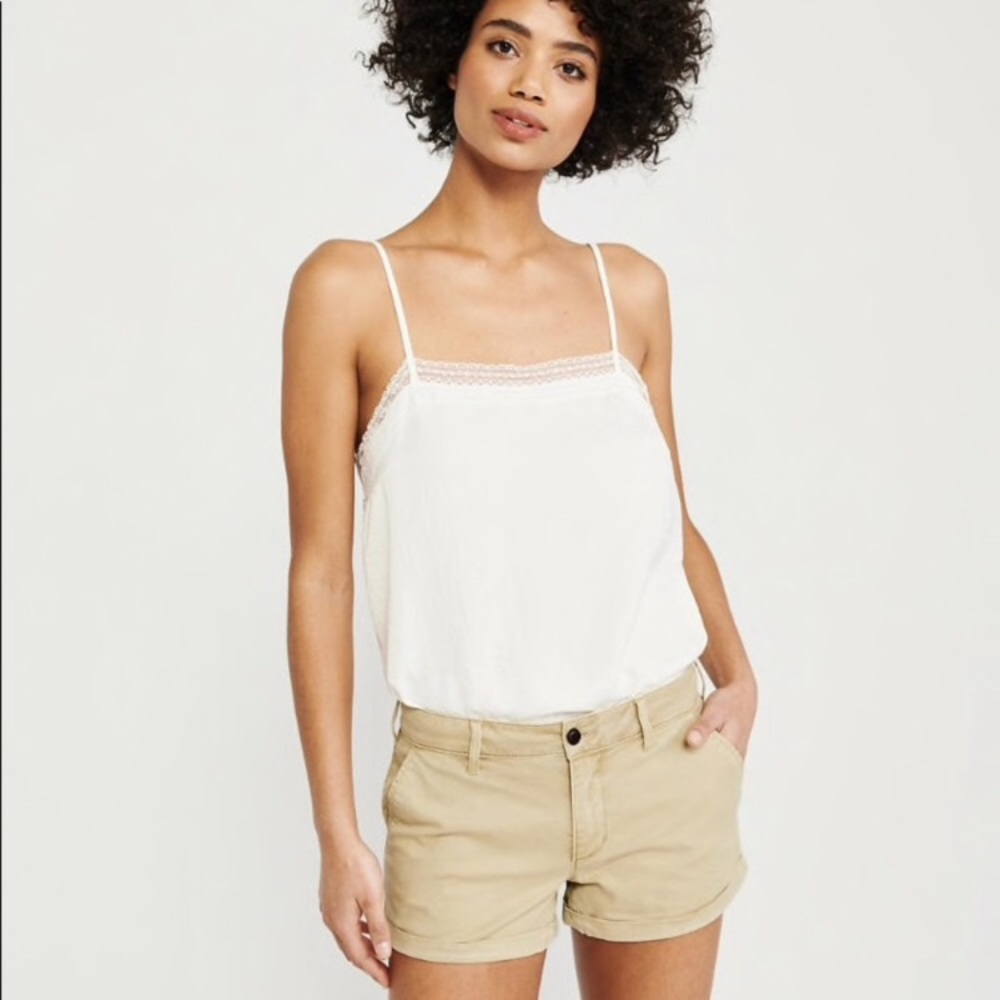 NWT Abercrombie & Fitch Khaki Chino Shorts